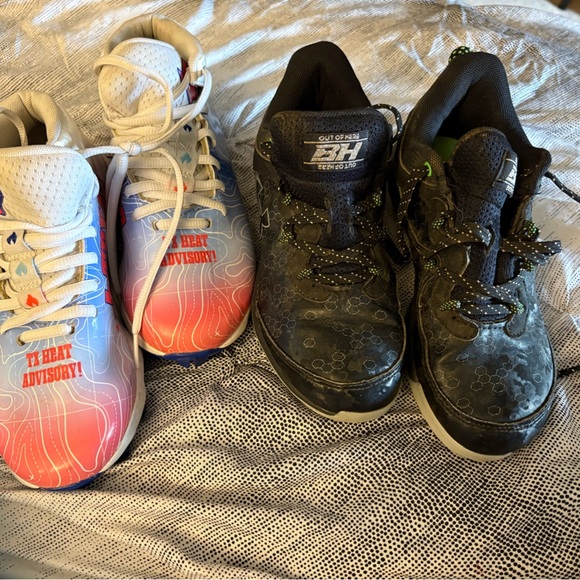 Other - Pre-Loved Kids under Armor 
3.5 Y &  2.5 Y
2pair Colorful Cleats